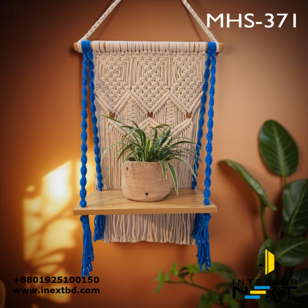 Macrame Wall Hanging Planter Shelf