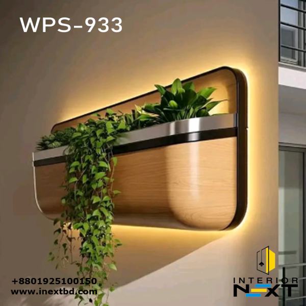 Eco-Friendly Wooden Wall Planter - WPS-933
