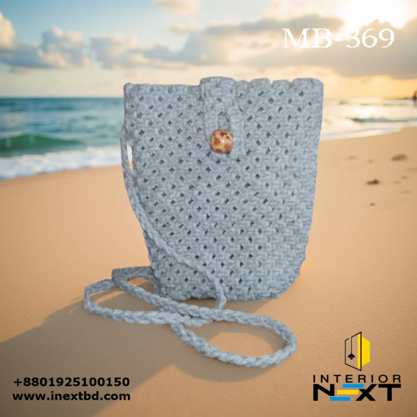 Macrame Cotton Tote Bag