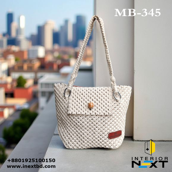 Macrame Cotton Tote Bag