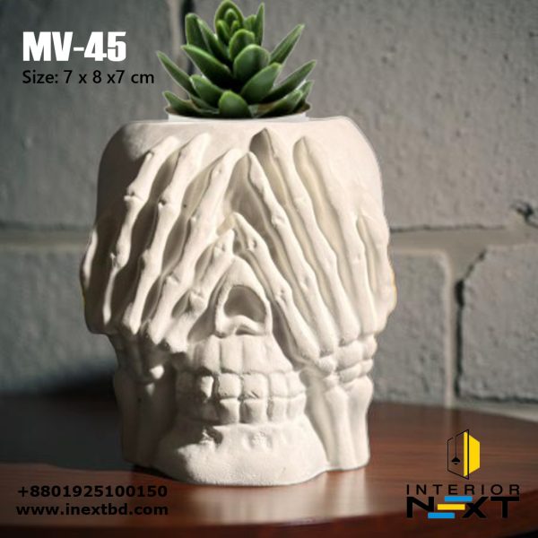 Skull With Plant Pot