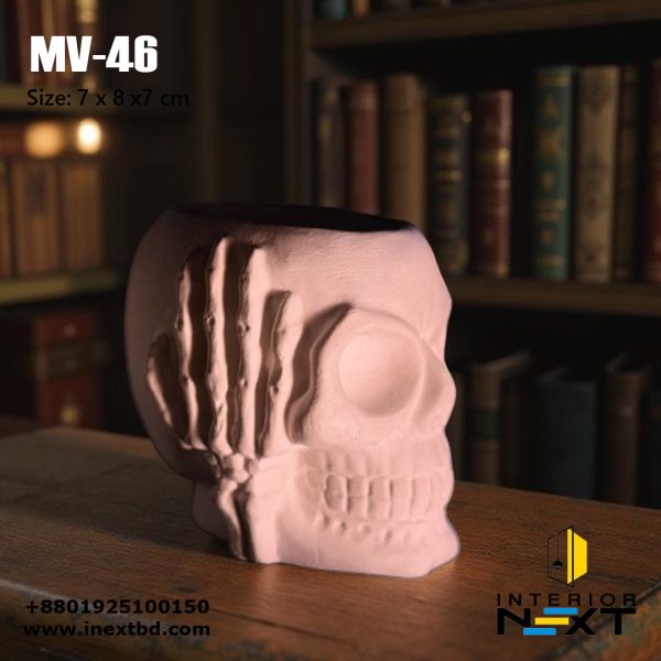 Skull With Plant Pot
