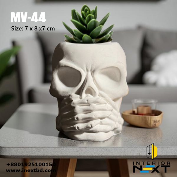 Skull With Plant Pot