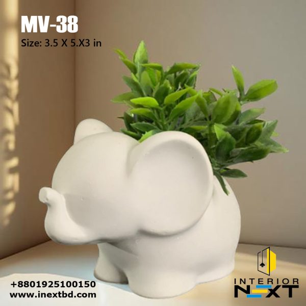 Elephant With Plant Pot