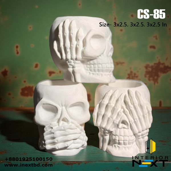 Skull Sets With Plant Pot