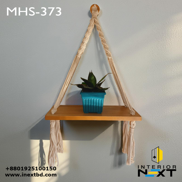 Macrame Wall Hanging Planter Shelf