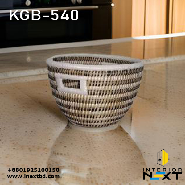 Handwoven Kaisa Grass Fruit & Flower Basket – Eco-Friendly Natural Table Decor