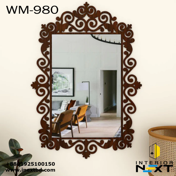 Premium Eco-Friendly Walnut Finish Vanity Mirror with Customizable Options