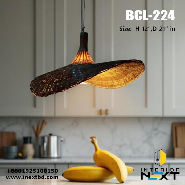 Straw Hat Hanging Lampshade