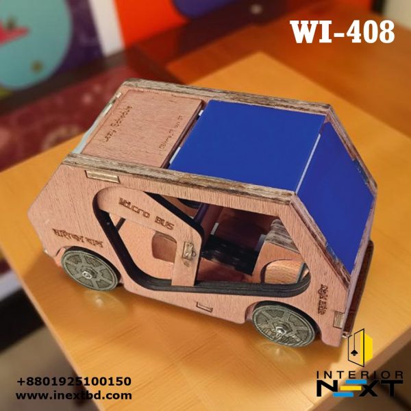 Handcrafted Wooden Runner Mafia Car – Eco-Friendly Toy Vehicle for Kids