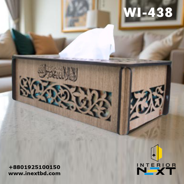 Polished Bamboo Tissue Box – Premium Wooden Tissue Holder