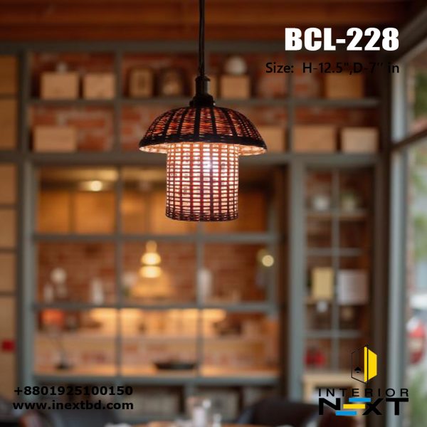 Eco-Friendly Bamboo Pendant Light