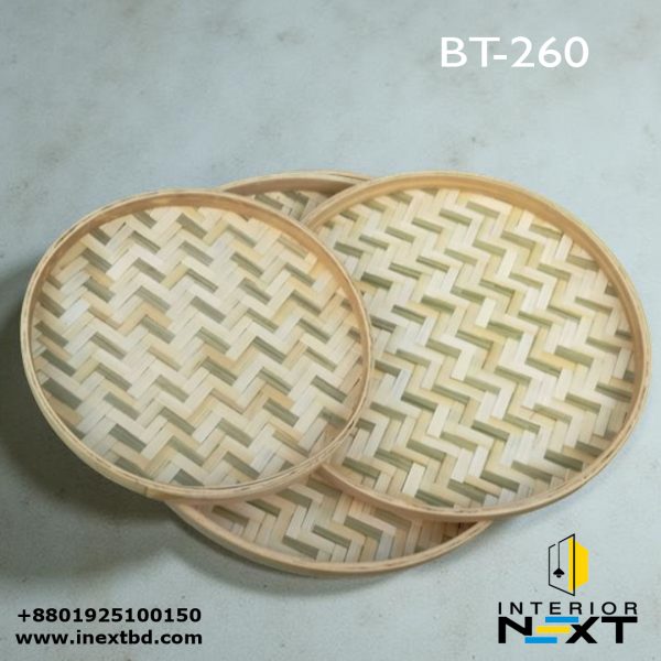 Bamboo Herringbone Serving Trays