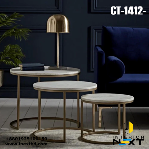 Trio Golden Premium Coffee Tables Set of 3