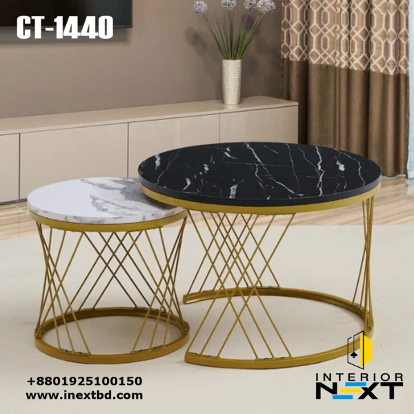 Modern Minimalist Stylish Nesting Coffee Table Set