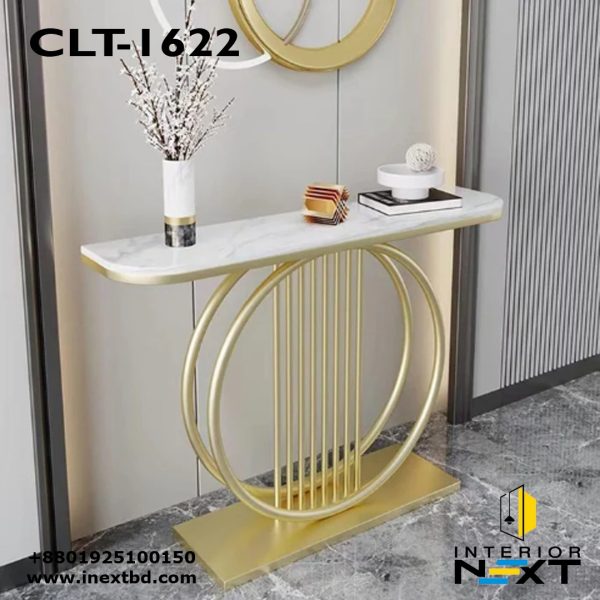 Circular Elegance 3-Tier Console Table